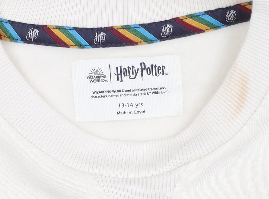 Additional view of Marks & Spencer girls’ ivory harry potter sweatshirt - 14 years