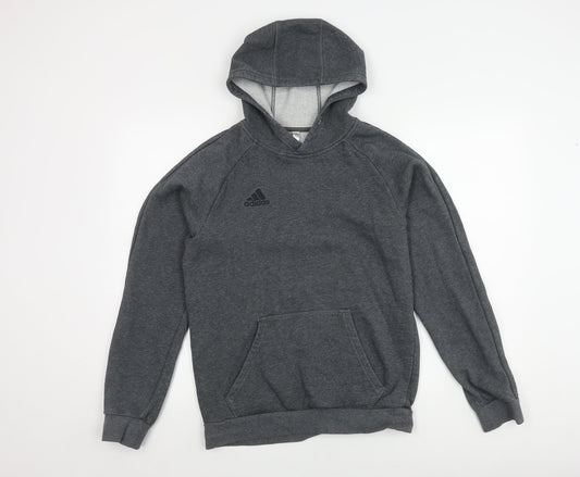 Adidas Men's Grey Pullover Hoodie S