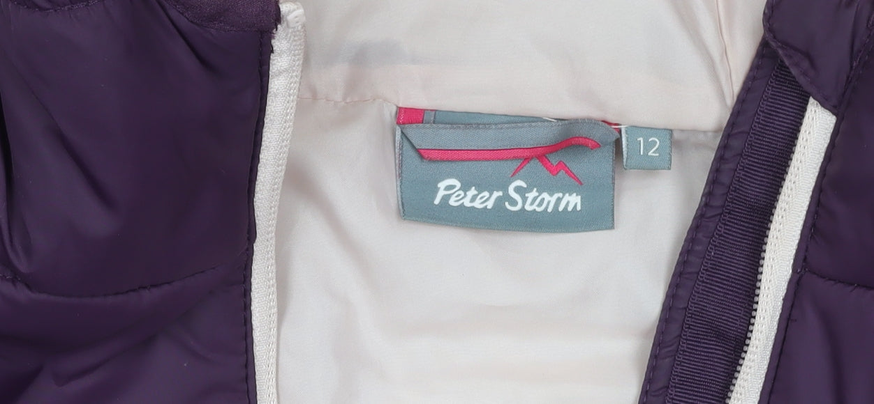 Peter Storm Women's Purple Puffer Jacket Size 12
