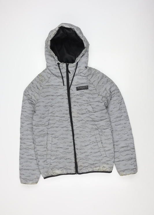 McKenzie Men's Grey Puffer Jacket S