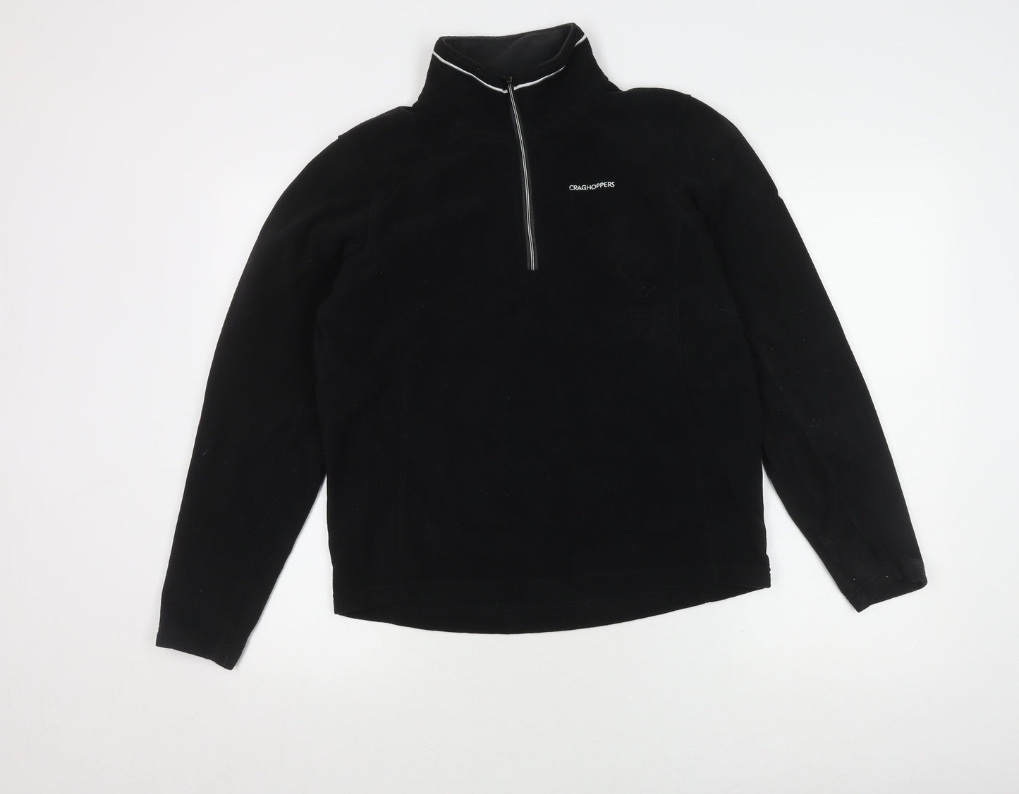 Craghoppers Unisex Black Pullover Fleece Sweatshirt, Size 20