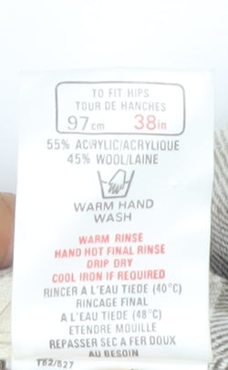 St Michael Women's Brown A-Line Check Skirt, Size 14