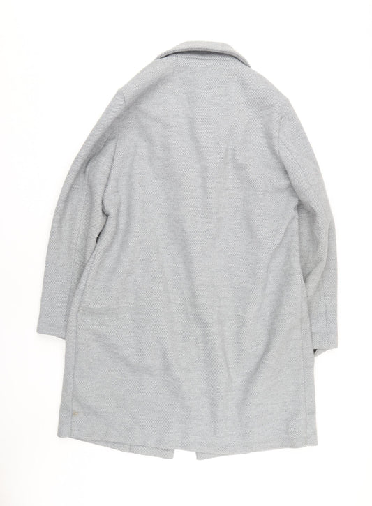 Marks and Spencer Women's Grey Long Blazer Coat Size 16