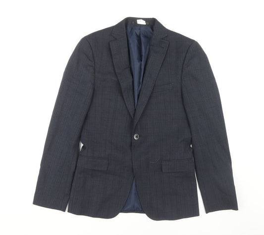 T.M.Lewin Men's Blue Slim Fit Blazer Size 34 Regular