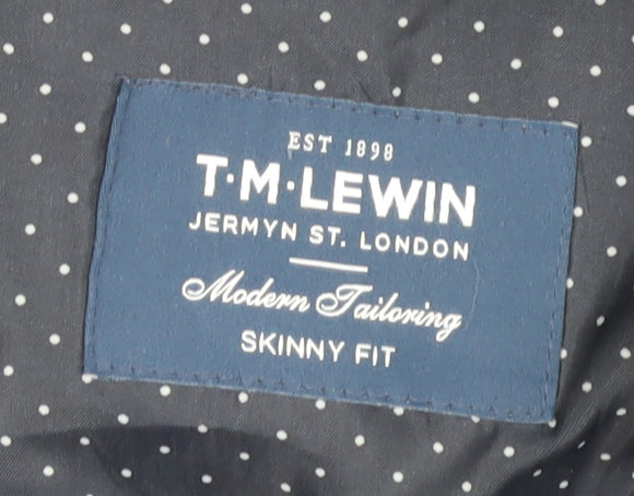 T.M.Lewin Men's Blue Slim Fit Blazer Size 34 Regular