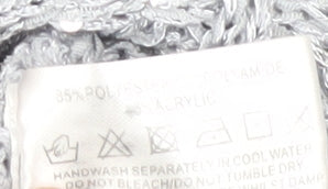 Brand and care label for Roman Women's Grey Sequin jumper, size 14