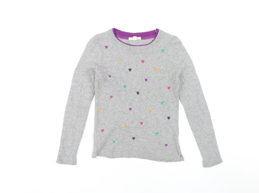 White Stuff Women's Grey Pullover Jumper Size 10