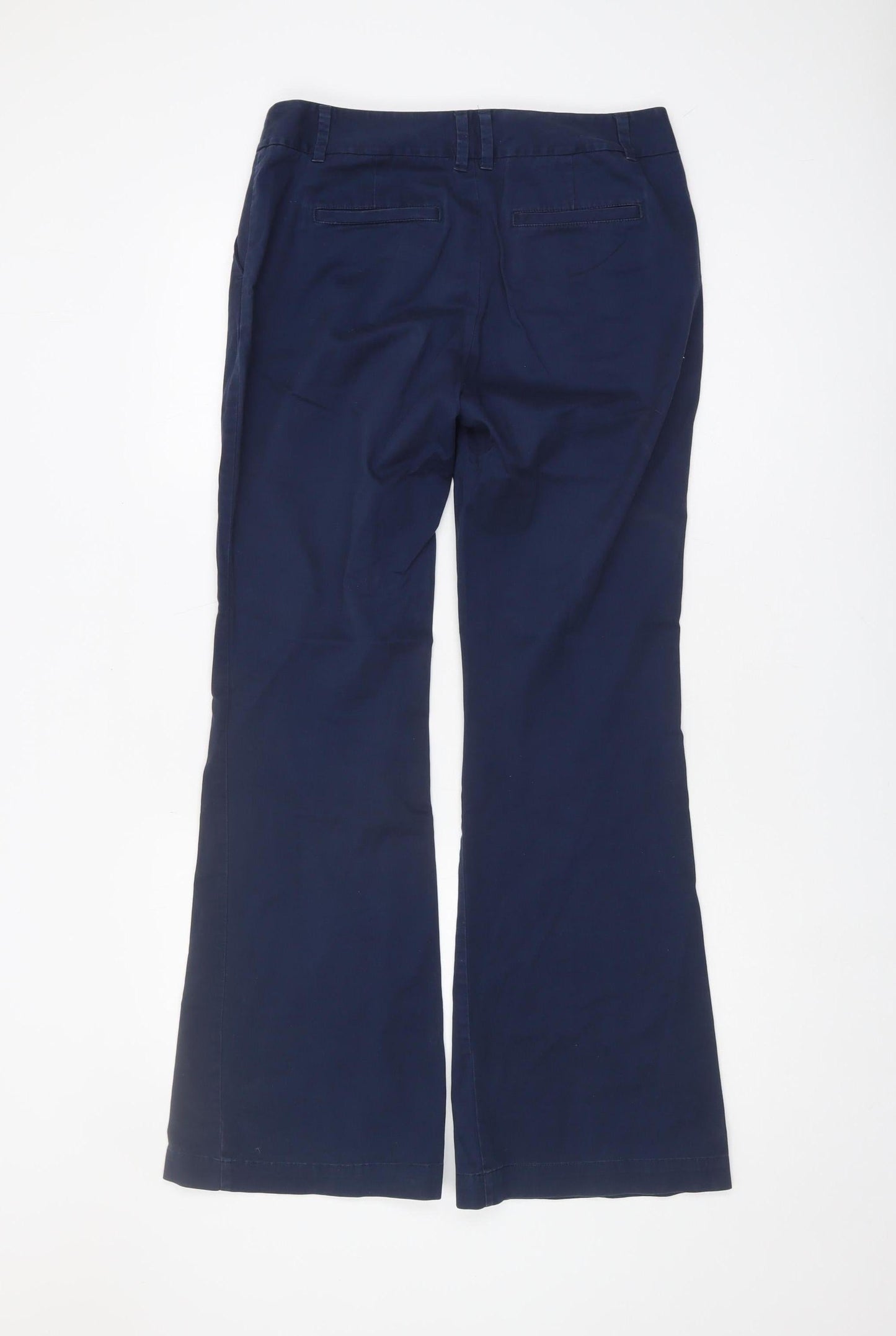 Boden Women's Blue Cropped Trousers - Size M Flared