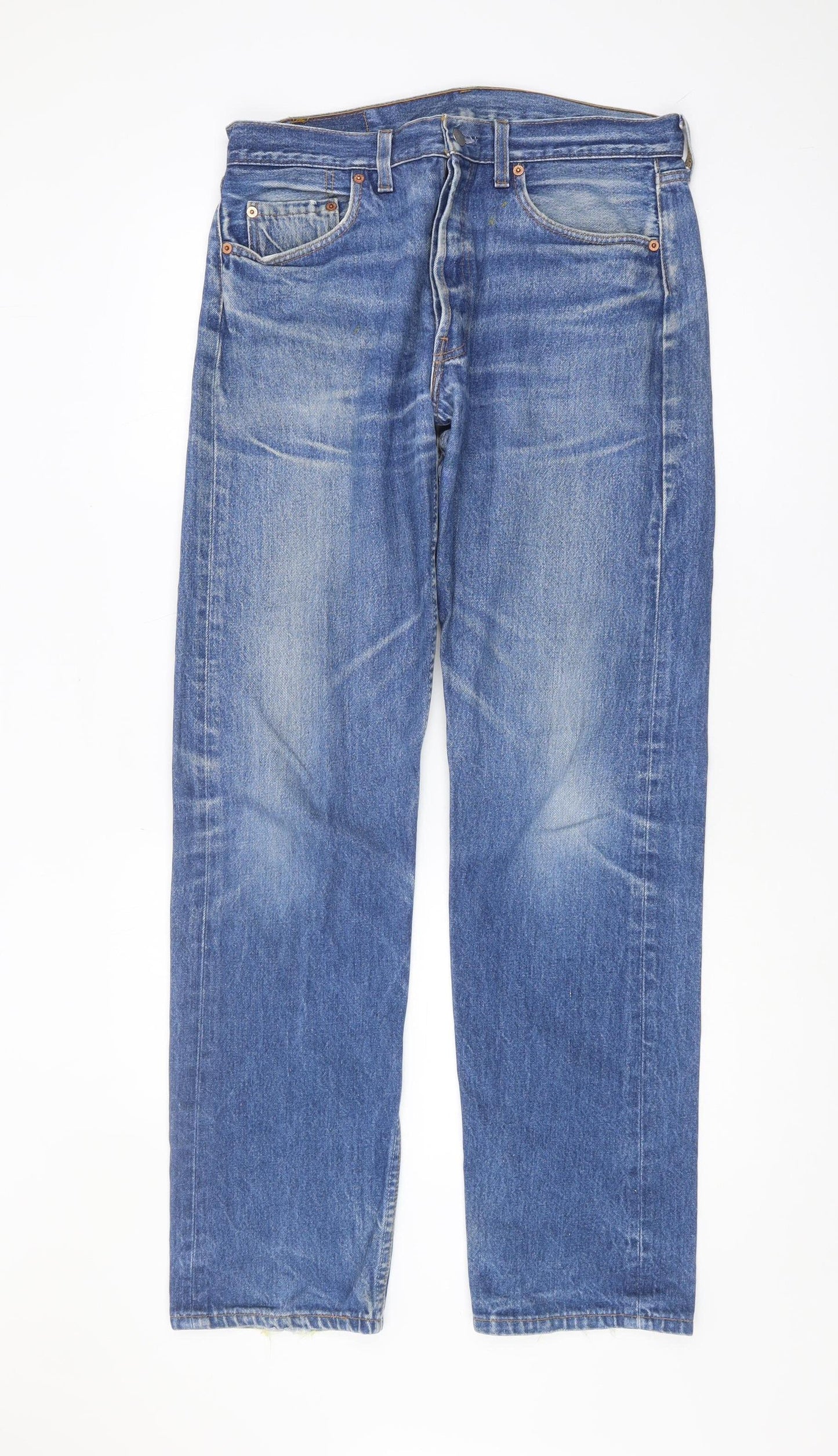 Levi's Men's Blue Straight Jeans - 34 Regular Fit