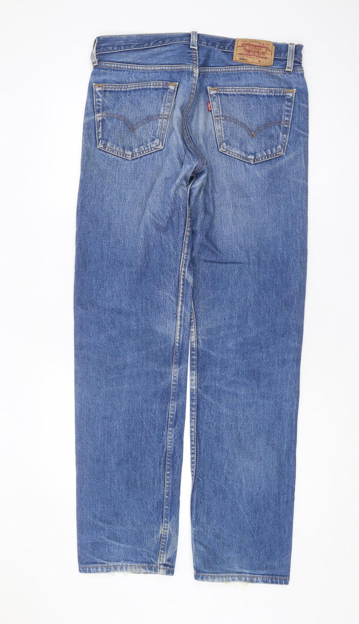 Levi's Men's Blue Straight Jeans - 34 Regular Fit