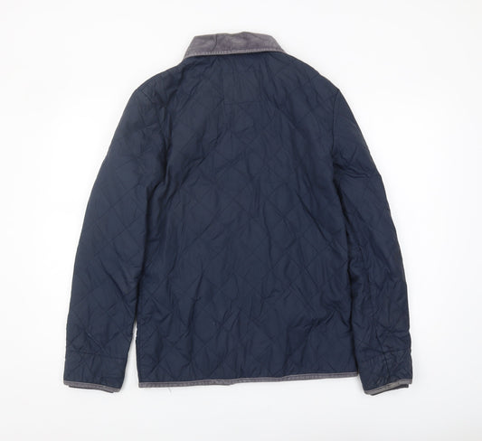 Jack Wills Men's Blue Quilted Jacket XS Casual