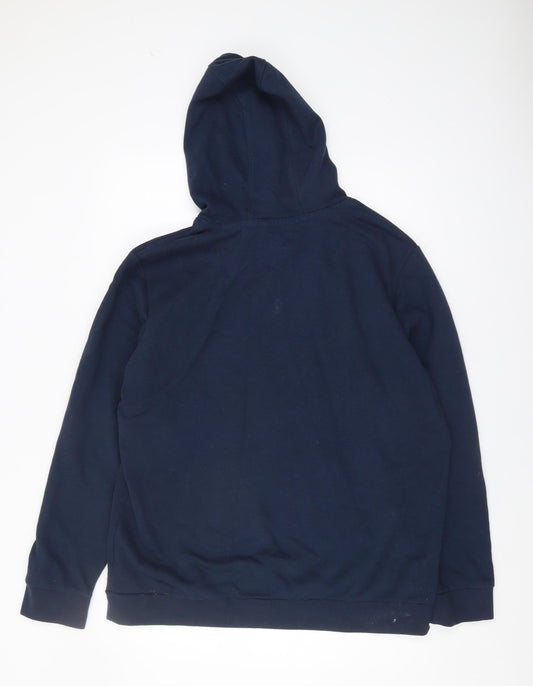 Mountain Warehouse Men's Blue Hoodie L Outdoor Graphic