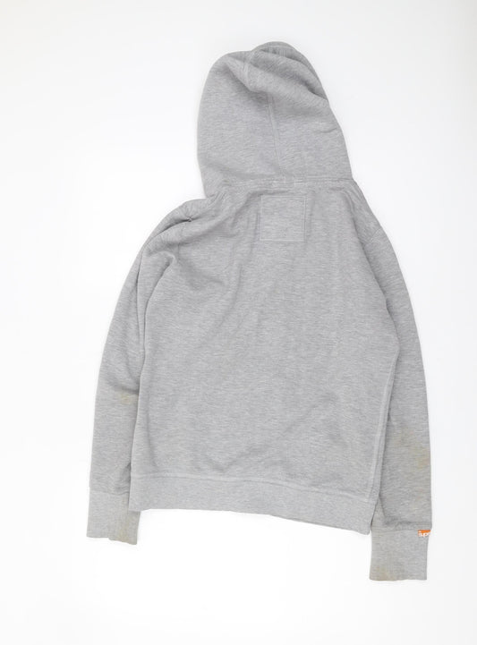Superdry Women's Grey Hoodie, L, Full Zip Comfort