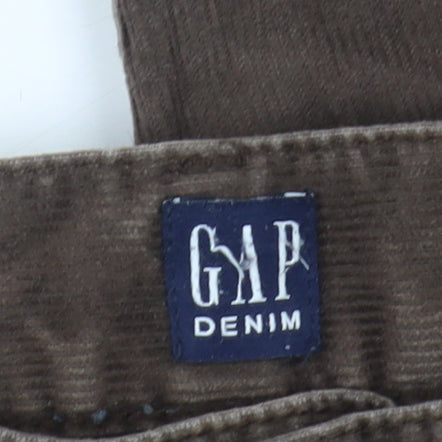 GAP Men's Brown Slim Corduroy Trousers, Size 29