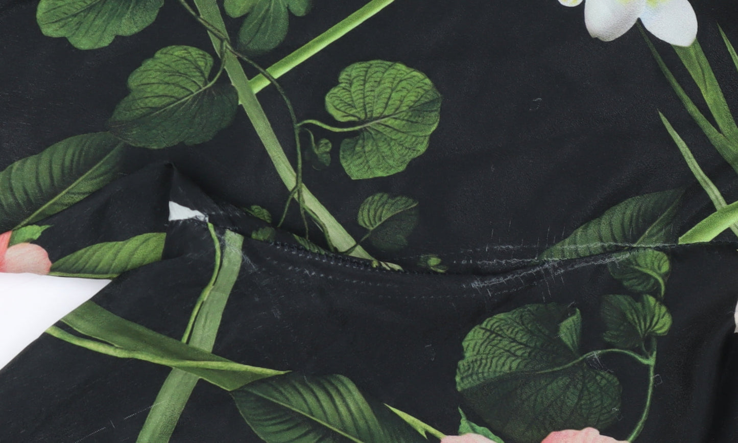 Ted Baker Women's Black Floral Jogger Trousers Size 16