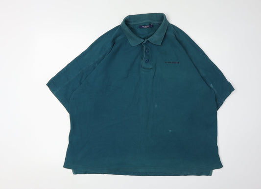 Diadora Men's Blue XL Polo Shirt Short Sleeve