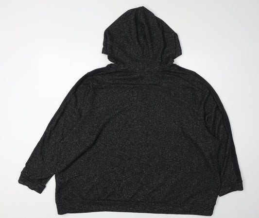 Marks and Spencer Women's Black Pullover Hoodie Size 14