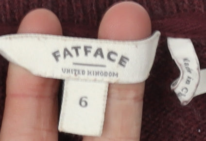 FatFace Women's Red Pullover Jumper Size 6