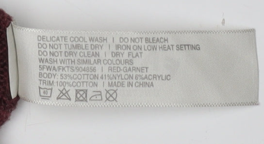 FatFace Women's Red Pullover Jumper Size 6