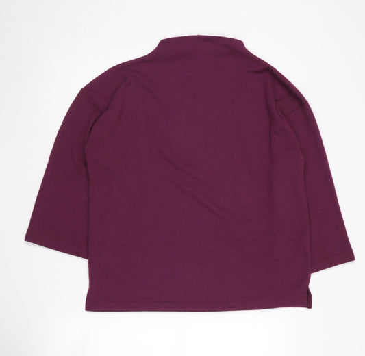 Banana Republic Women's Purple Pullover Jumper M