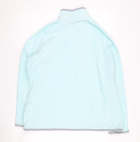 Mountain Warehouse Women's Blue 1/2 Zip Sweatshirt UK 18