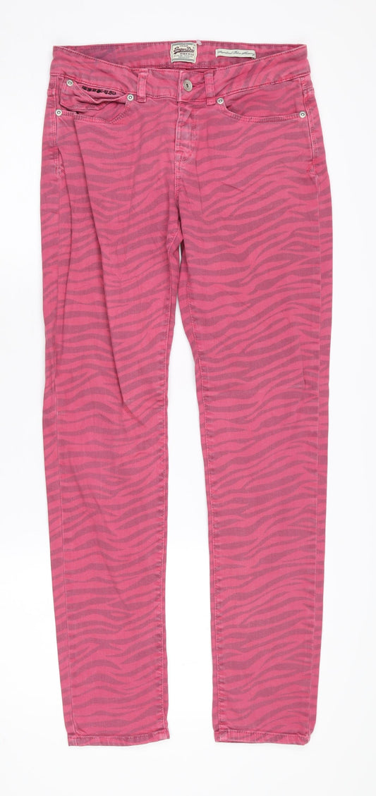 Superdry Women's Pink Straight Jeans - Size 10