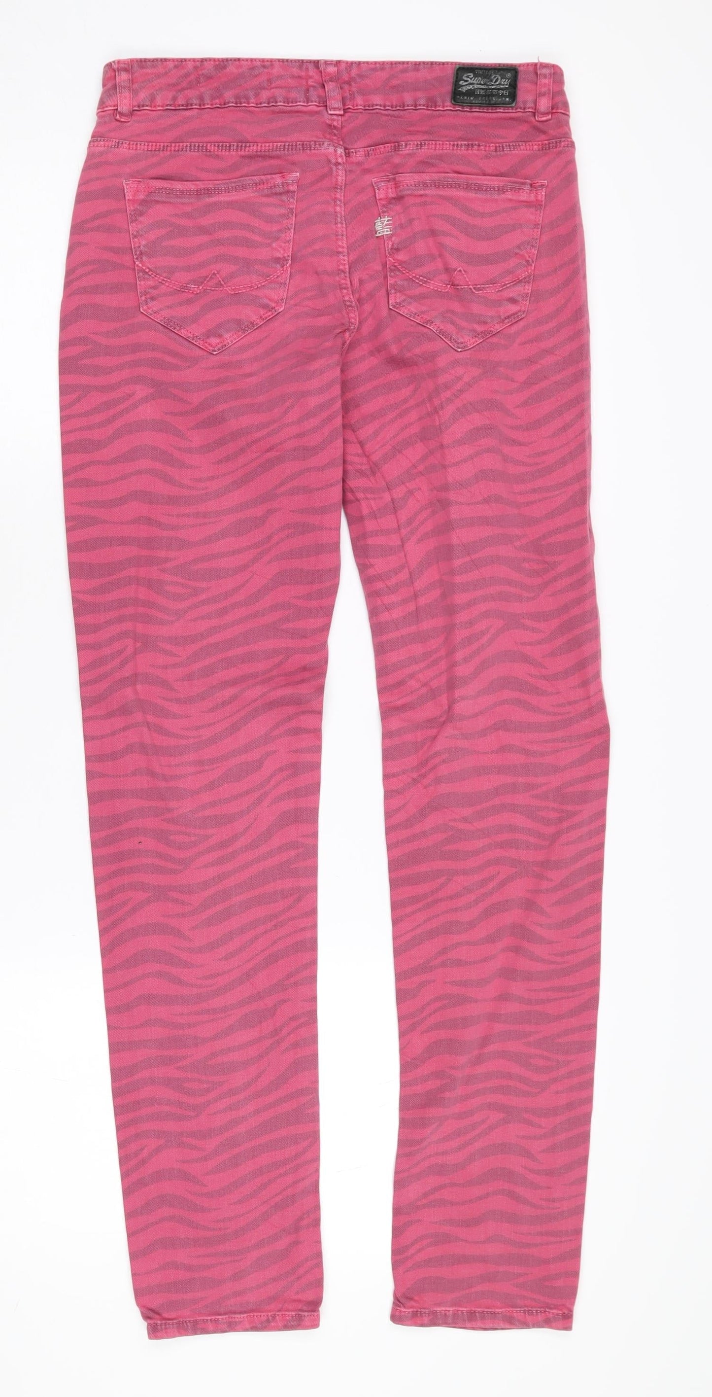 Superdry Women's Pink Straight Jeans - Size 10