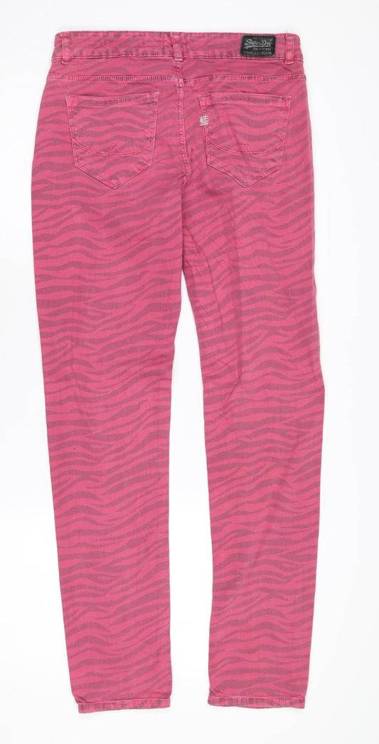 Superdry Women's Pink Straight Jeans - Size 10