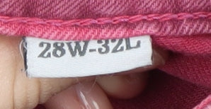 Superdry Women's Pink Straight Jeans - Size 10