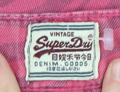 Superdry Women's Pink Straight Jeans - Size 10