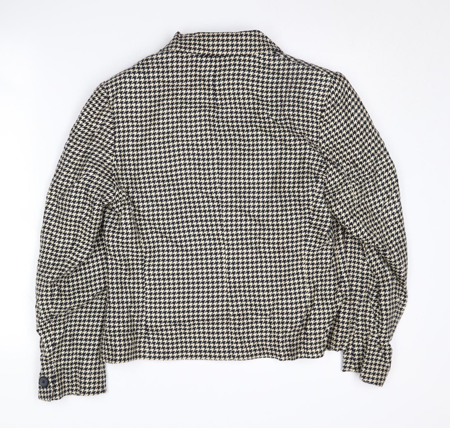 Alexon Women's Black Ivory Houndstooth Blazer Size 12