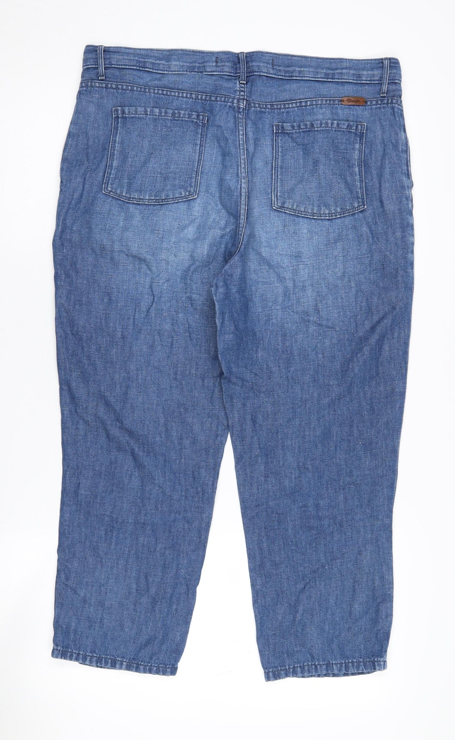 Wrangler Womens Blue Ankle Jeans, Size 10