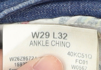 Wrangler Womens Blue Ankle Jeans, Size 10