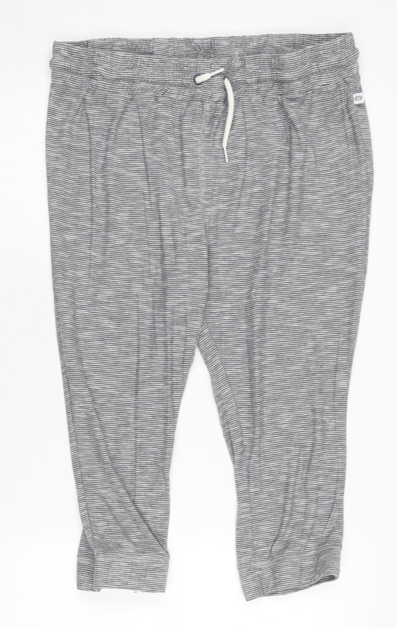 Animal Women's Grey Striped Joggers Size 14