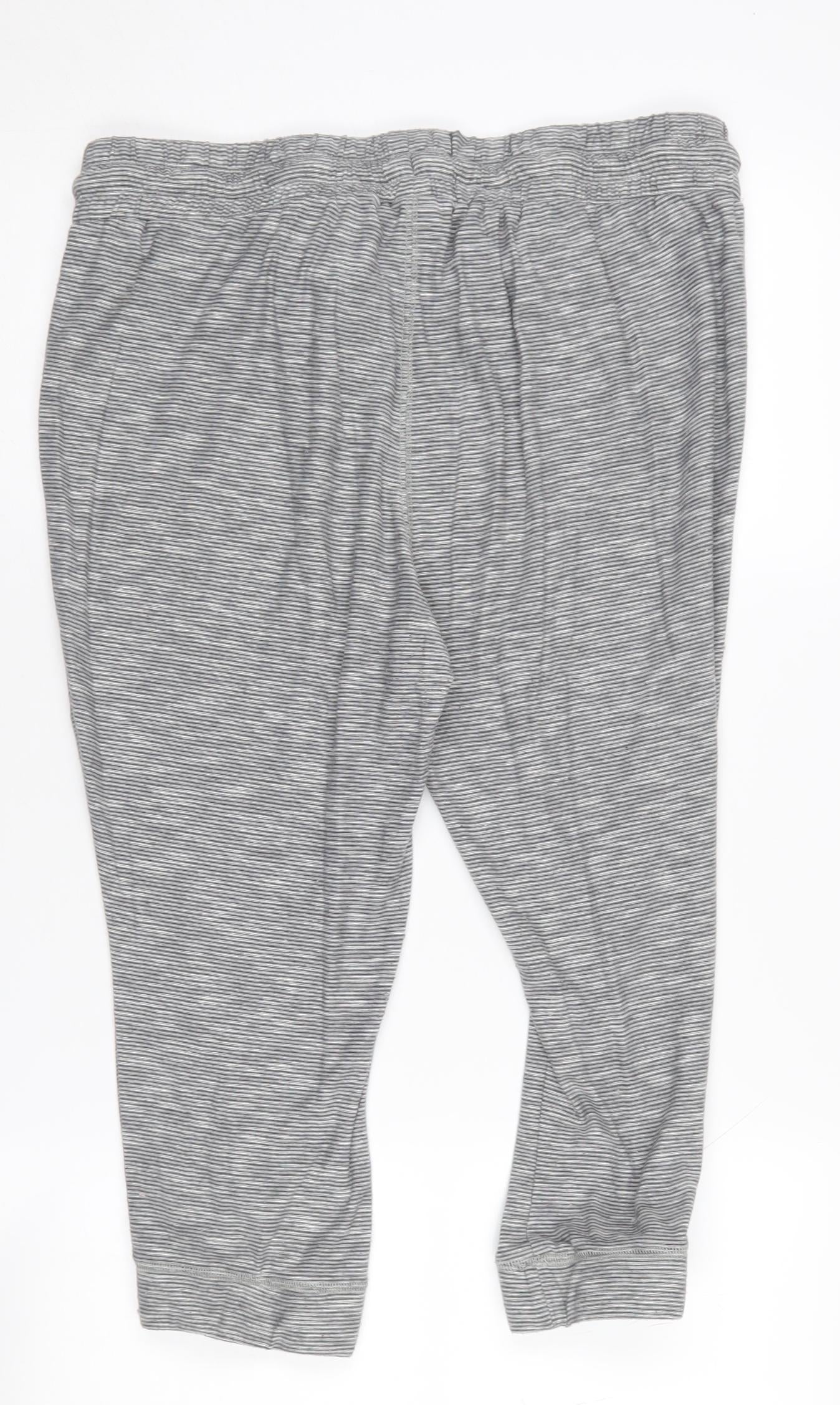 Animal Women's Grey Striped Joggers Size 14