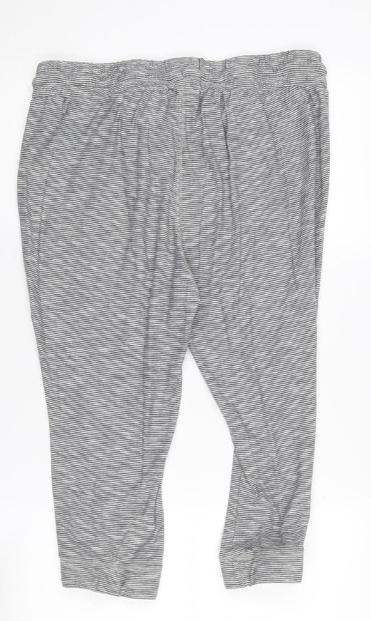 Animal Women's Grey Striped Joggers Size 14