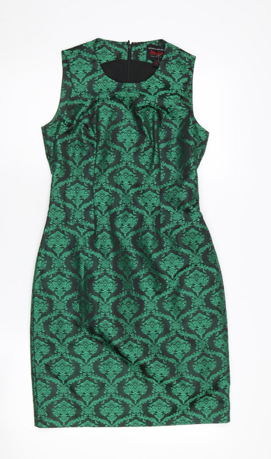Banana Republic Women's Green Sheath Dress Size 4