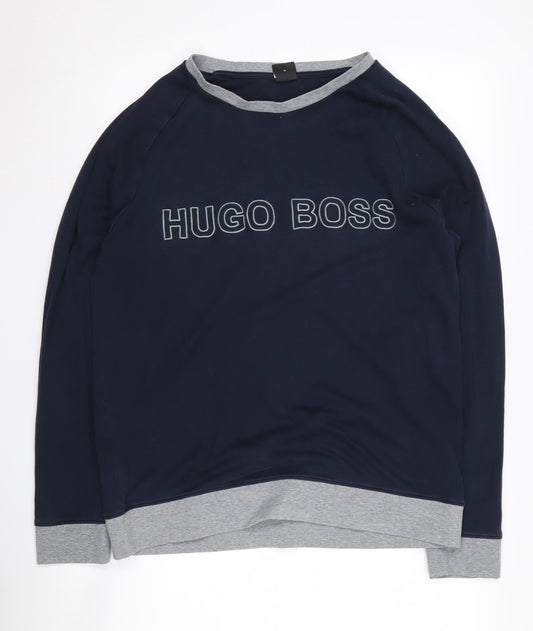 Hugo Boss Men's Blue Pullover Sweatshirt M