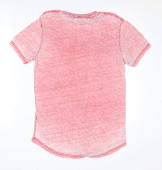 Coca-Cola Men's Pink Logo T-Shirt - Size S