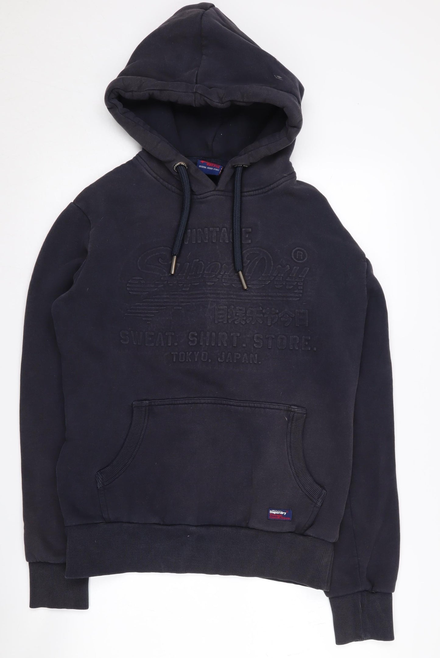 Superdry Men's Black Hoodie M Pullover Logo
