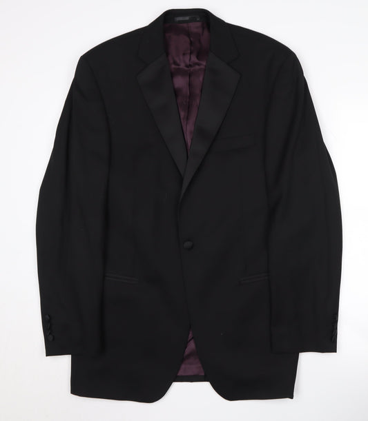 Pierre Cardin Men's Black Tuxedo Blazer 38L Formal