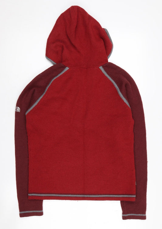 The North Face Women's Red Wool Hoodie M