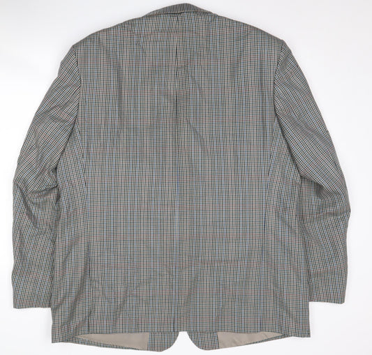 Debenhams Men's Multicoloured 46 Regular Wool Blazer