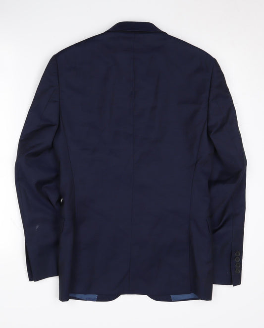 DKNY Men's Blue Regular Fit Blazer 34R