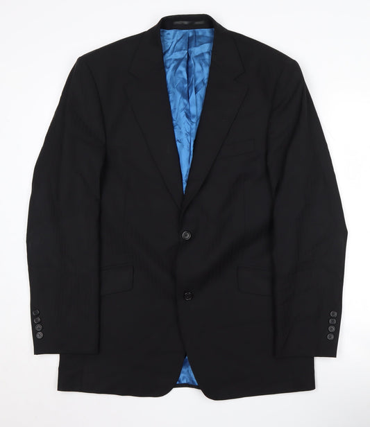 Daniel Hechter Men's Black 40 Regular Fit Blazer