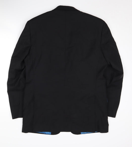 Daniel Hechter Men's Black 40 Regular Fit Blazer