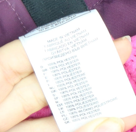 Adidas Women's Purple Windbreaker Jacket Size 10