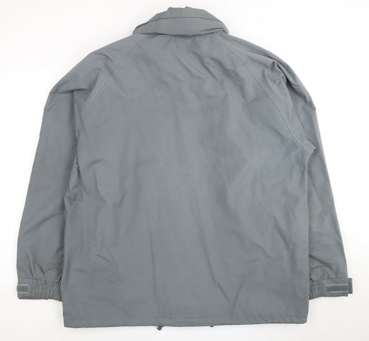 Trespass Men's Grey Waterproof Rain Coat Jacket L