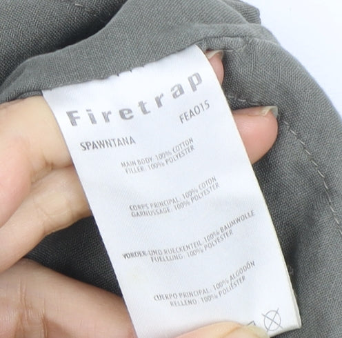Firetrap Green Bomber Jacket 2XL Unisex Zip Casual