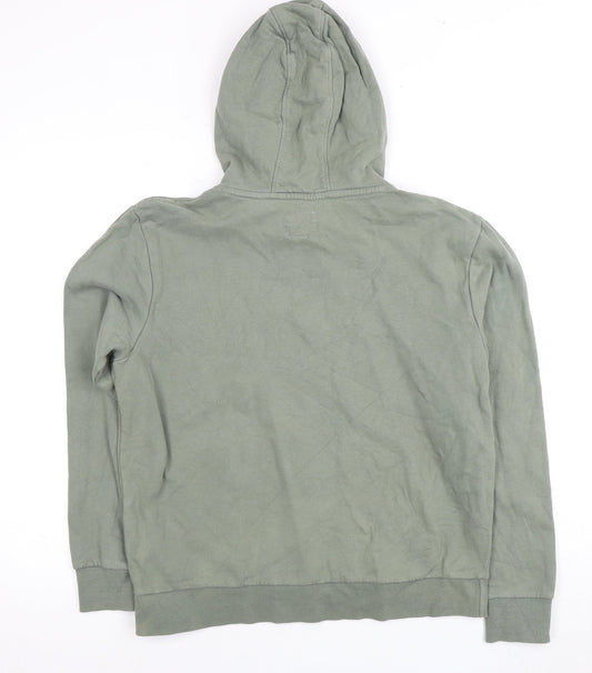Unisex Adults UK 12 Regular Mountain Warehouse Green Pullover Hoodie
